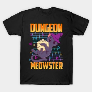 Dungeon Meowster Tabletop Gamer T-Shirt